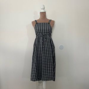 Plaid Mid-length Dress
